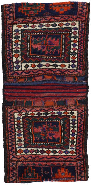 Jaf - Saddle Bags Персийски връзван килим 110x52