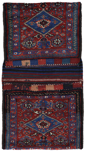 Jaf - Saddle Bags Персийски връзван килим 111x60