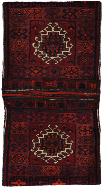 Jaf - Saddle Bags Персийски връзван килим 106x55