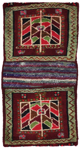 Jaf - Saddle Bags Персийски връзван килим 113x58