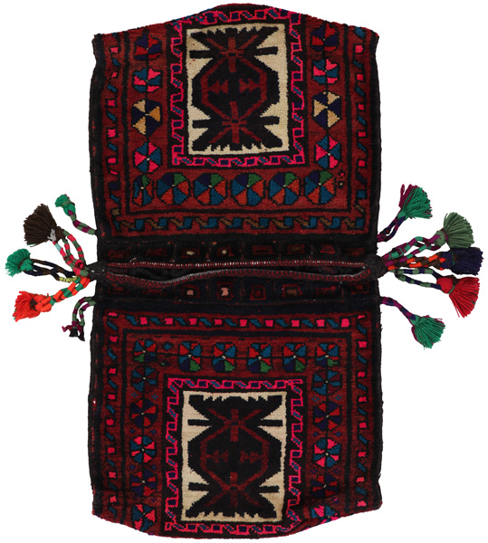 Jaf - Saddle Bags Персийски връзван килим 104x55