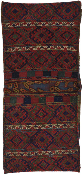 Jaf - Saddle Bags Персийски връзван килим 142x63