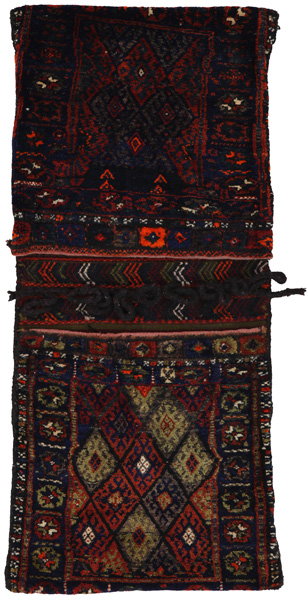 Jaf - Saddle Bags Персийски връзван килим 133x62