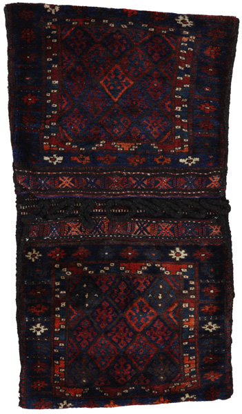 Jaf - Saddle Bags Персийски връзван килим 127x69