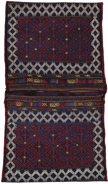 Jaf - Saddle Bags Персийски връзван килим 130x70
