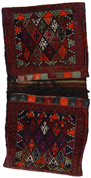 Jaf - Saddle Bags Персийски връзван килим 160x77