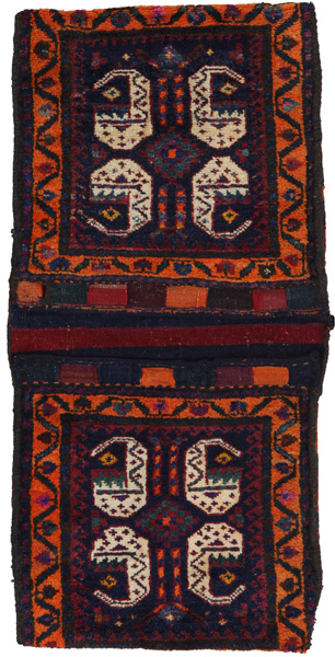 Jaf - Saddle Bags Персийски връзван килим 118x54