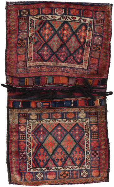 Jaf - Saddle Bags Персийски връзван килим 146x78