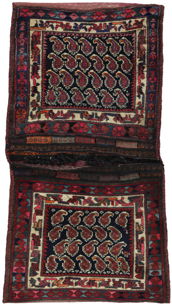 Bijar - Saddle Bags Персийски връзван килим 143x72