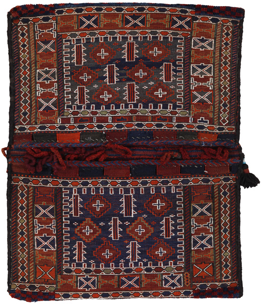 Jaf - Saddle Bags Персийски връзван килим 111x84