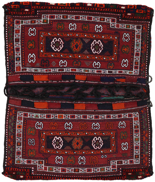 Jaf - Saddle Bags Персийски връзван килим 127x100