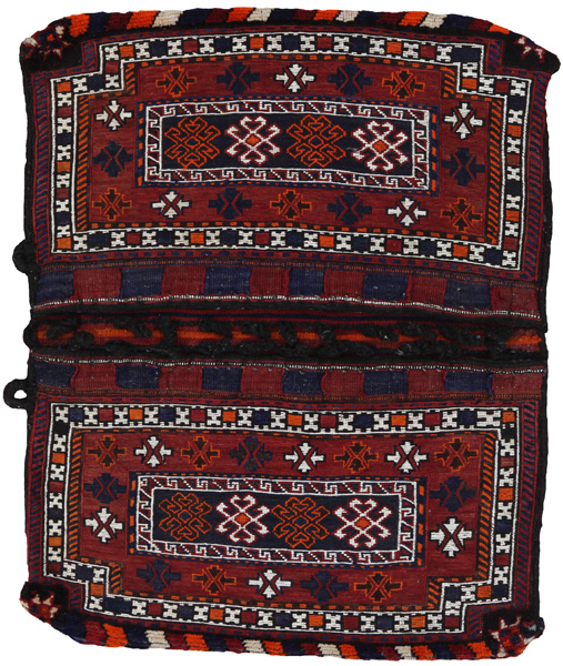 Jaf - Saddle Bags Персийски връзван килим 133x102