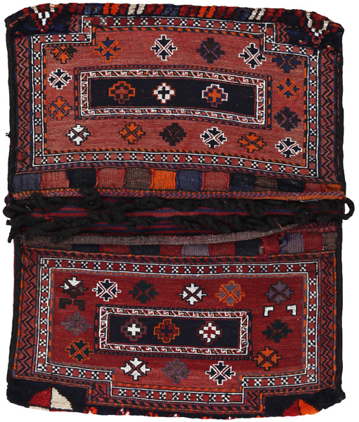 Jaf - Saddle Bags Персийски връзван килим 129x100