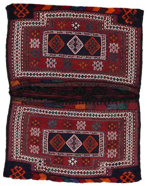 Jaf - Saddle Bags Персийски връзван килим 136x100