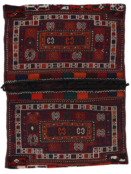 Jaf - Saddle Bags Персийски връзван килим 130x93
