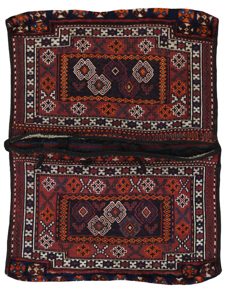 Jaf - Saddle Bags Персийски връзван килим 113x88