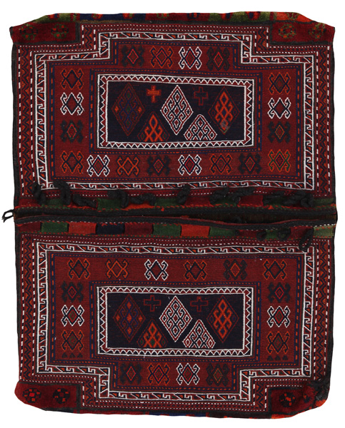 Jaf - Saddle Bags Персийски връзван килим 130x98