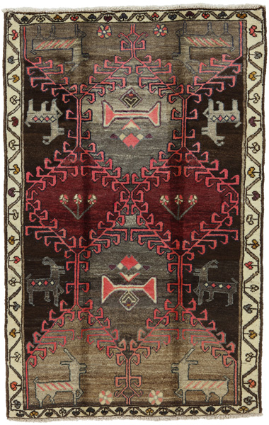 Gabbeh - Qashqai Персийски връзван килим 201x129