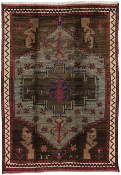 Gabbeh - Qashqai Персийски връзван килим 198x143