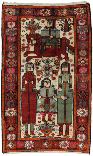 Bakhtiari - Qashqai Персийски връзван килим 228x140
