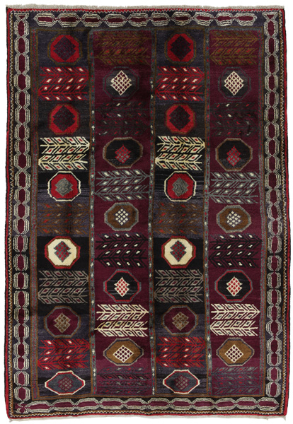Gabbeh - Qashqai Персийски връзван килим 212x151
