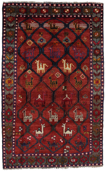 Bakhtiari - Qashqai Персийски връзван килим 216x130