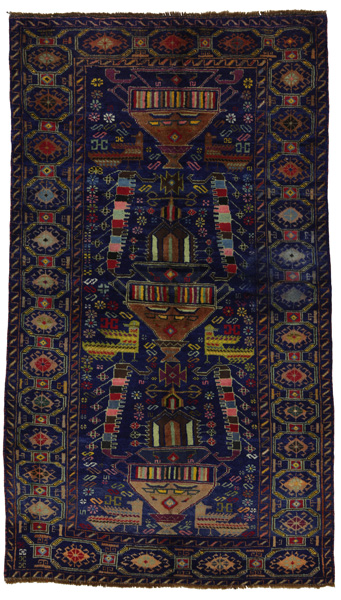 Baluch - Turkaman Персийски връзван килим 177x103