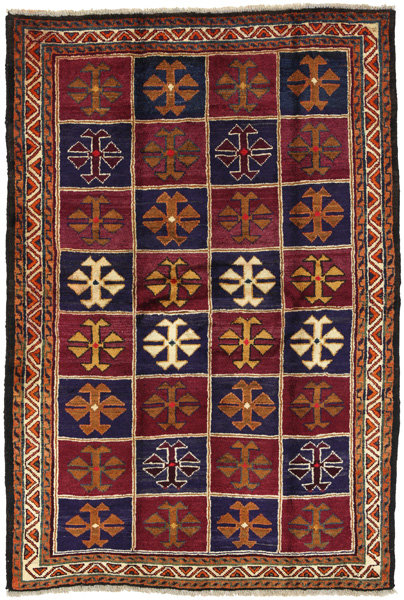 Bakhtiari - Qashqai Персийски връзван килим 203x140