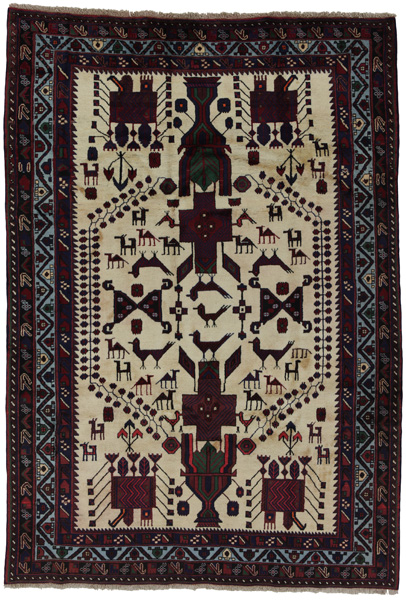 SahreBabak - Afshar Персийски връзван килим 261x180