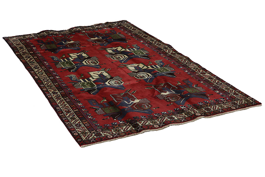 Afshar - Sirjan Персийски връзван килим 228x131 - Снимка 1