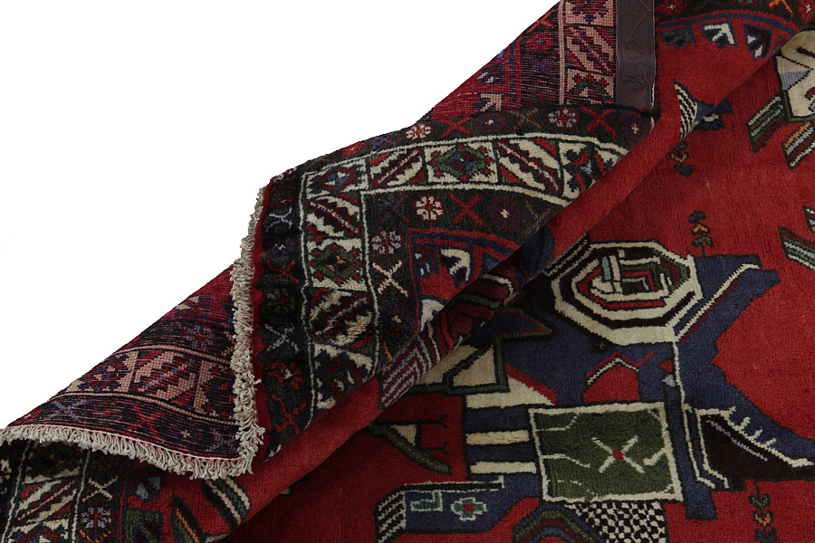 Afshar - Sirjan Персийски връзван килим 228x131 - Снимка 3