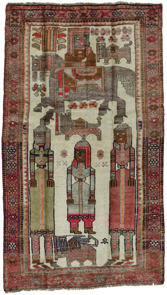 Bakhtiari - Qashqai Персийски връзван килим 200x113