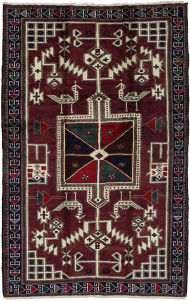 Gabbeh - Qashqai Персийски връзван килим 217x137