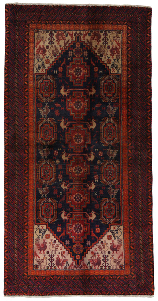 Baluch - Turkaman Персийски връзван килим 155x80