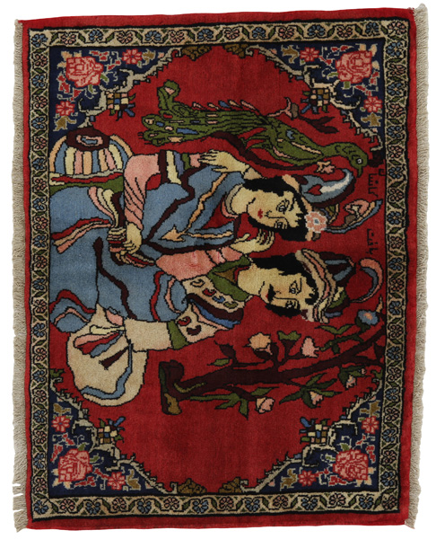 Bijar - Kurdi Персийски връзван килим 73x100