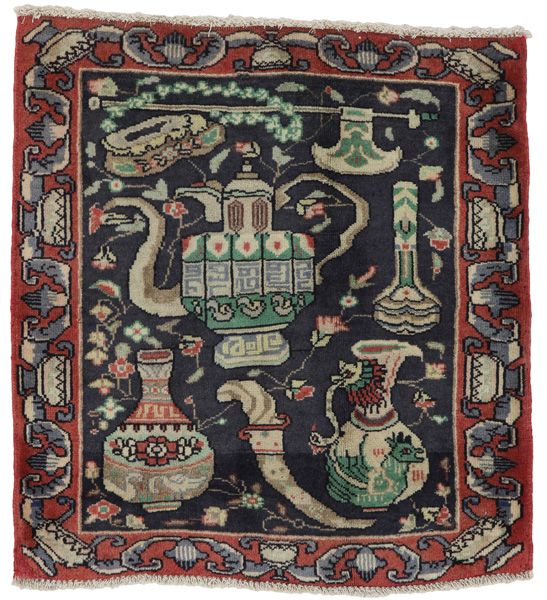 Kashmar - Mashad Персийски връзван килим 70x75
