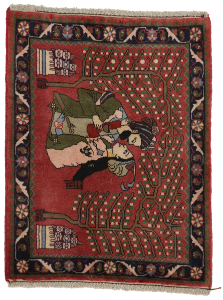 Bijar - Kurdi Персийски връзван килим 90x69