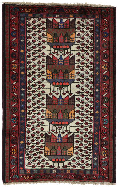 Afshar - Sirjan Персийски връзван килим 125x80