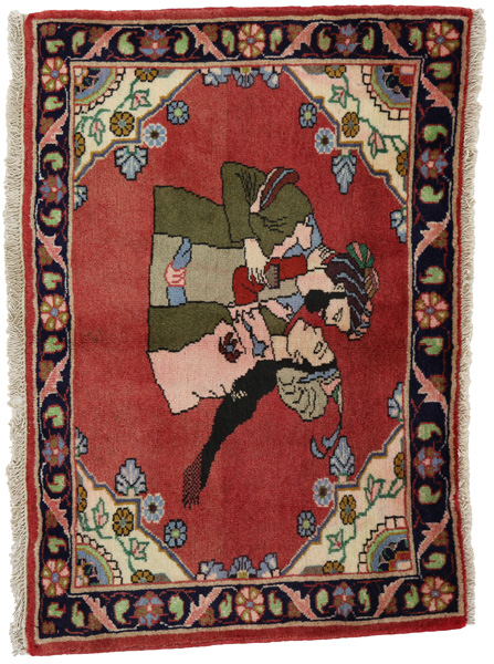 Bijar - Kurdi Персийски връзван килим 60x87