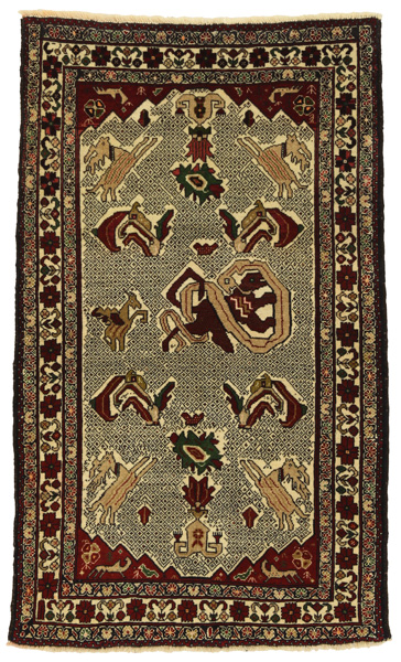 Bijar - Kurdi Персийски връзван килим 130x76