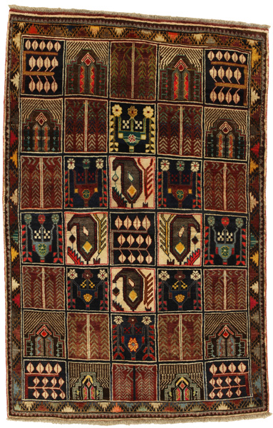 Gabbeh - Bakhtiari Персийски връзван килим 191x126
