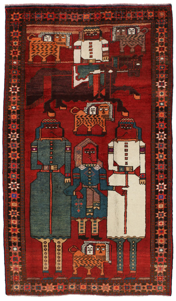 Bakhtiari - Qashqai Персийски връзван килим 228x132