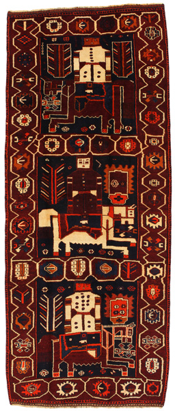 Bakhtiari - Qashqai Персийски връзван килим 349x143