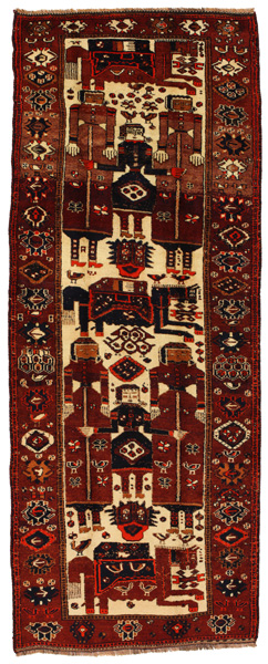 Bakhtiari - Lori Персийски връзван килим 393x150
