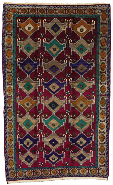 Gabbeh - Qashqai Персийски връзван килим 253x152