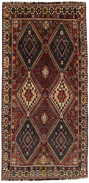 Yalameh - Qashqai Персийски връзван килим 310x151