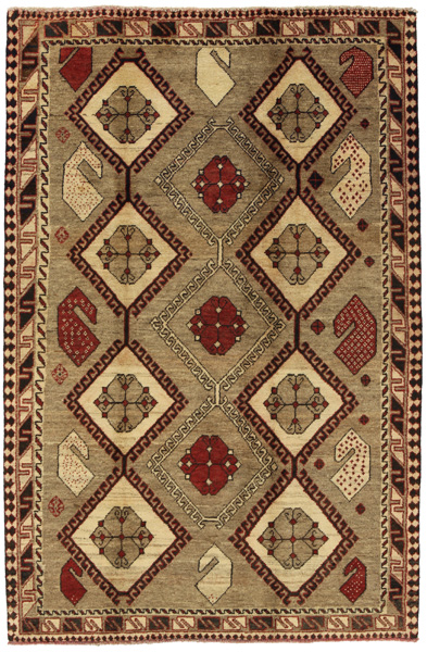 Gabbeh - Qashqai Персийски връзван килим 210x138