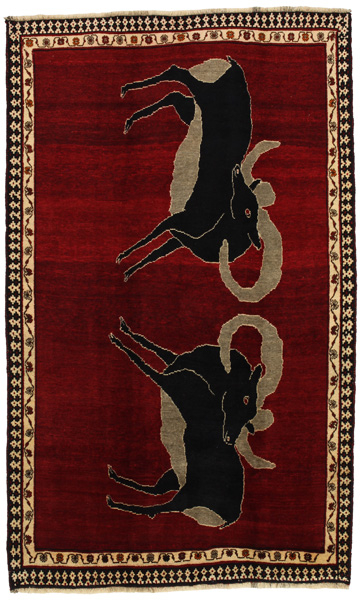 Gabbeh - Qashqai Персийски връзван килим 253x153