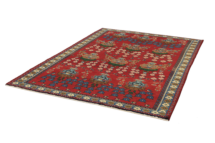 Afshar - Sirjan Персийски връзван килим 284x206 - Снимка 2
