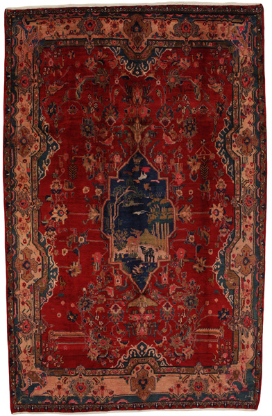 Jozan - Sarouk Персийски връзван килим 358x223